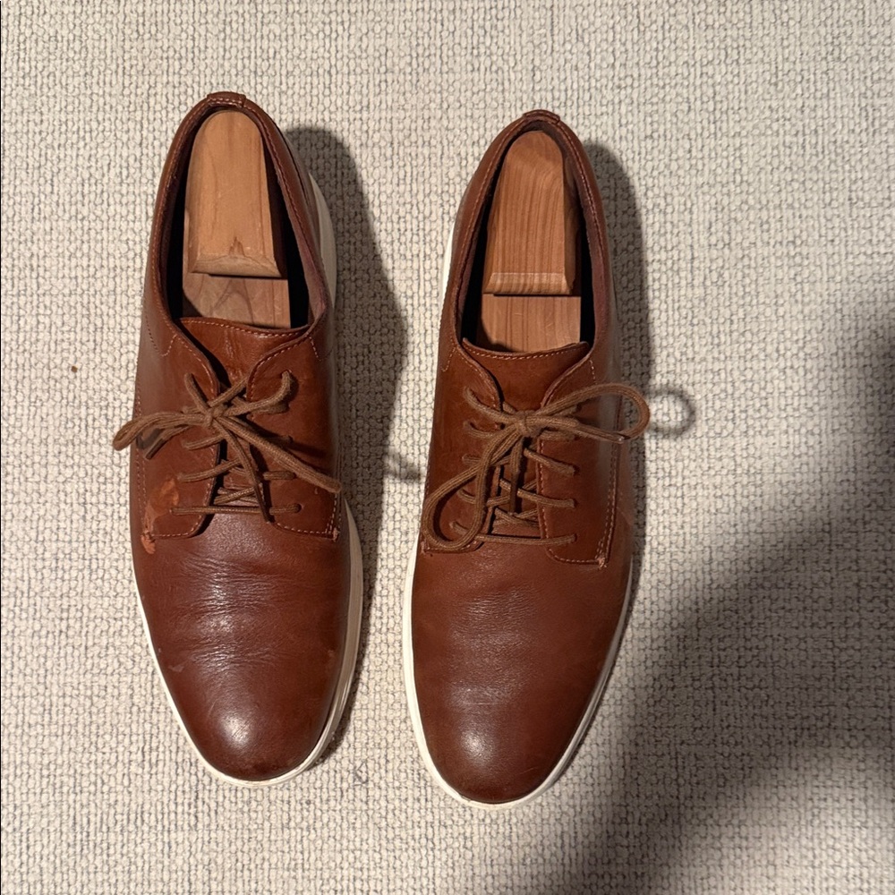Cole Haan Men's Brown Leather Derby Sneakers